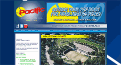 Desktop Screenshot of pacifictenniscourts.com