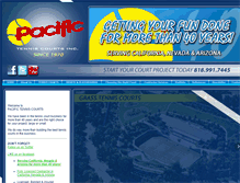 Tablet Screenshot of pacifictenniscourts.com